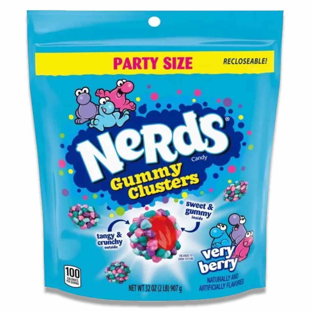 Nerds Gummy Clusters - 12 Pack (6 Very Berry bags & 6 Rainbow bags)