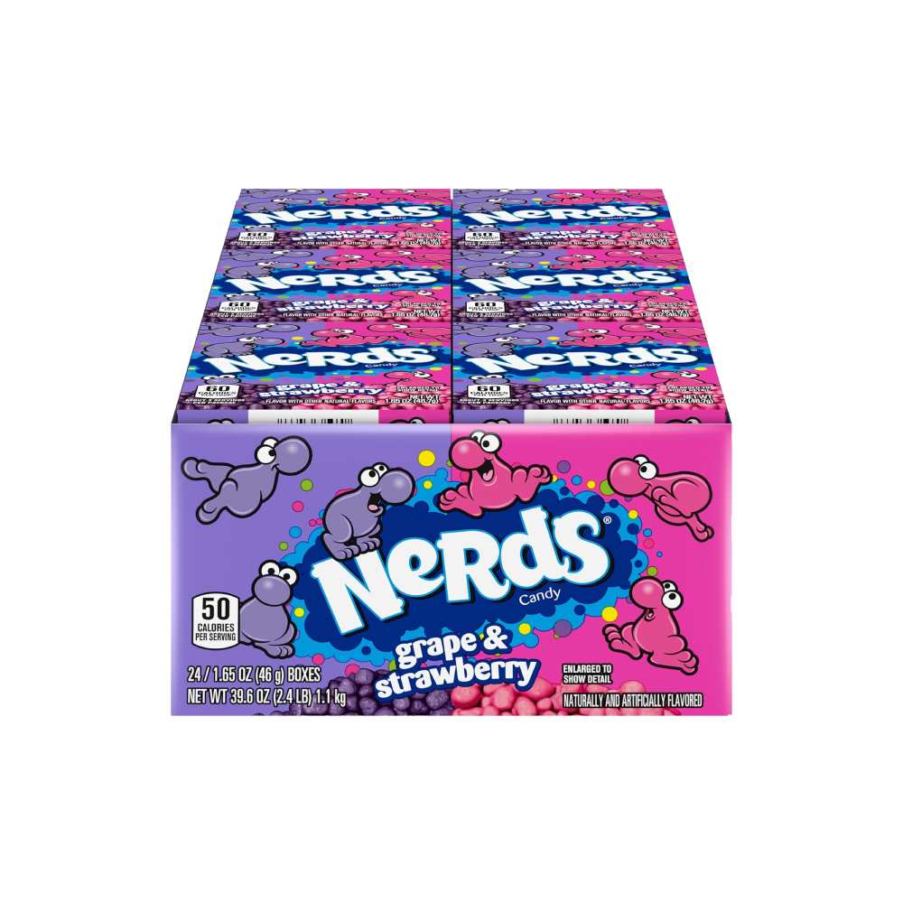 Nerds - Grape Strawberry Candy - 39.6 Oz, 24 Ct each - 12 Pack