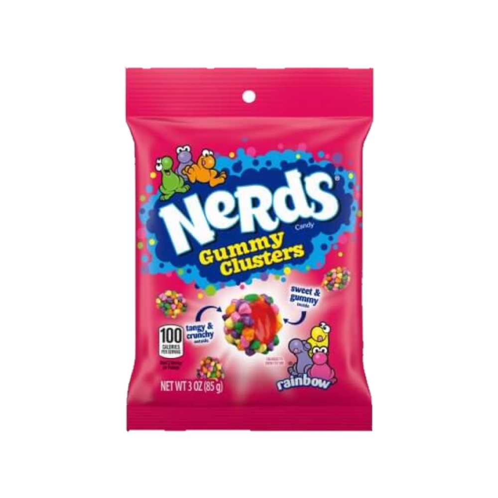 Nerds - Gummy Clusters, Rainbow Candy - 3 Oz - 12 Pack