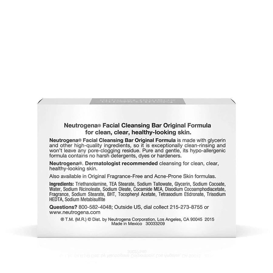 Neutrogena - Facial Bar, Original Formula - 3.5 Oz - 24 Pack