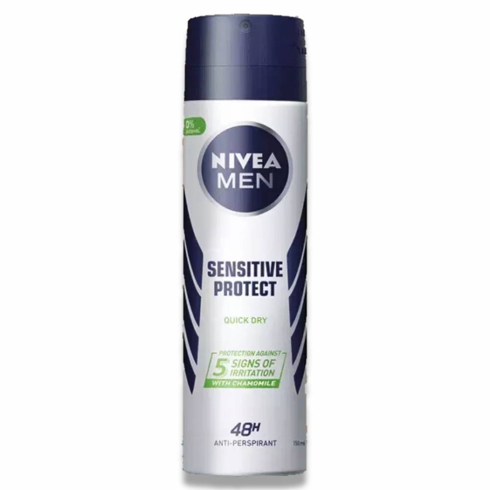 Nivea Men - Sensitive Protect Quick Dry Anti-Perspirant - 150 ml - 6 Pack