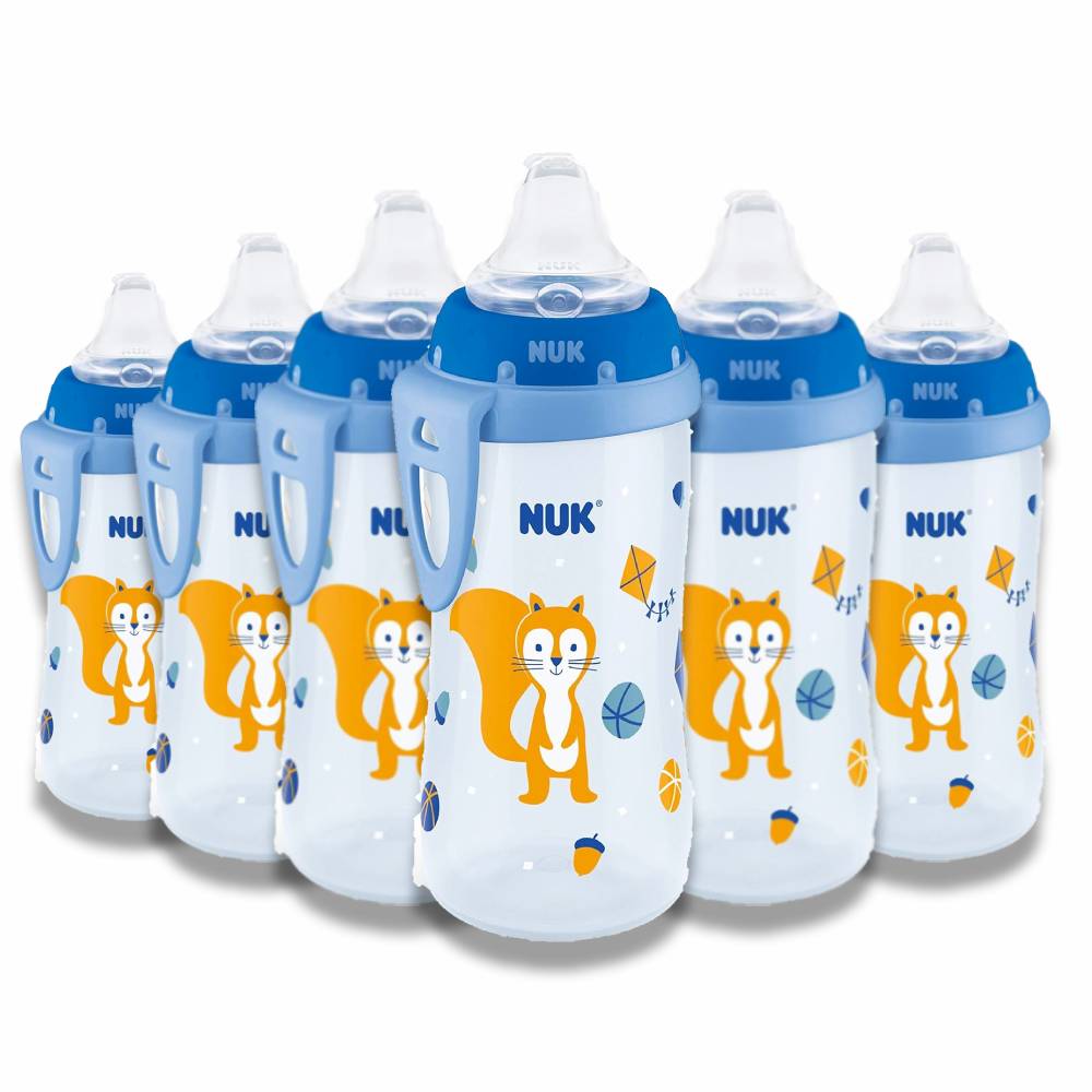 NUK - Active Toddler Silicone Cup, 2 colors - 10 Oz - 6 Pack