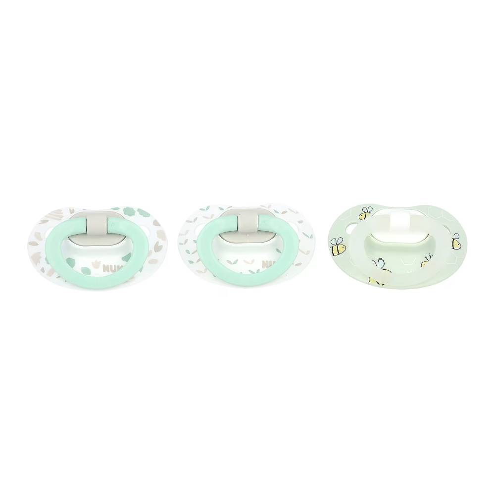 NUK - Neutral Orthodontic Pacifier, Glow In The Dark,  0-6 Months - 3 Count - 12 Pack