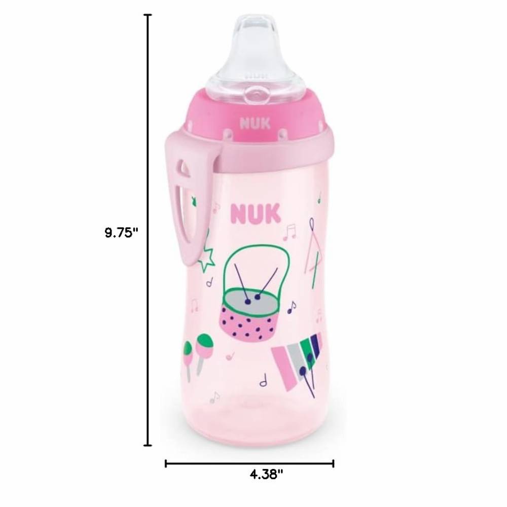 NUK - Active Toddler Silicone Cup, 2 colors - 10 Oz - 6 Pack