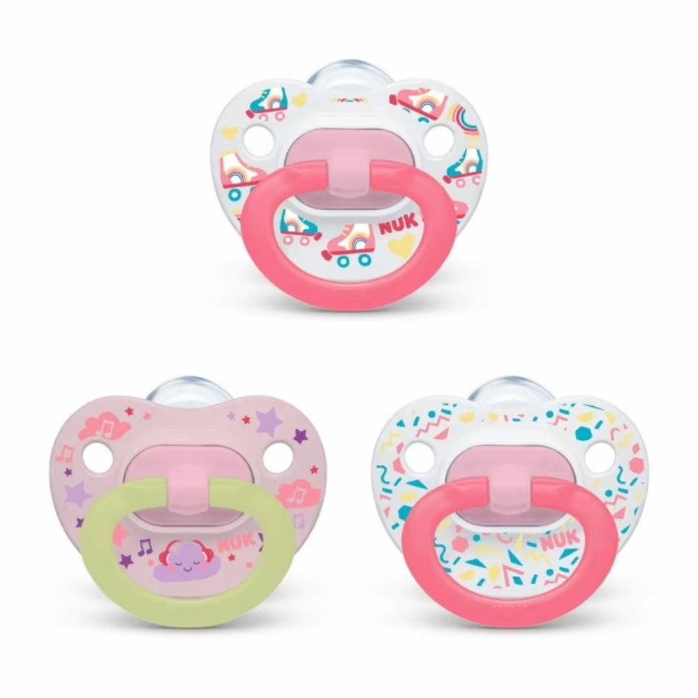 NUK - Orthodontic Pacifier Value Pack, 6-18 Months, Variety Colors - 3 Count - 12 Pack