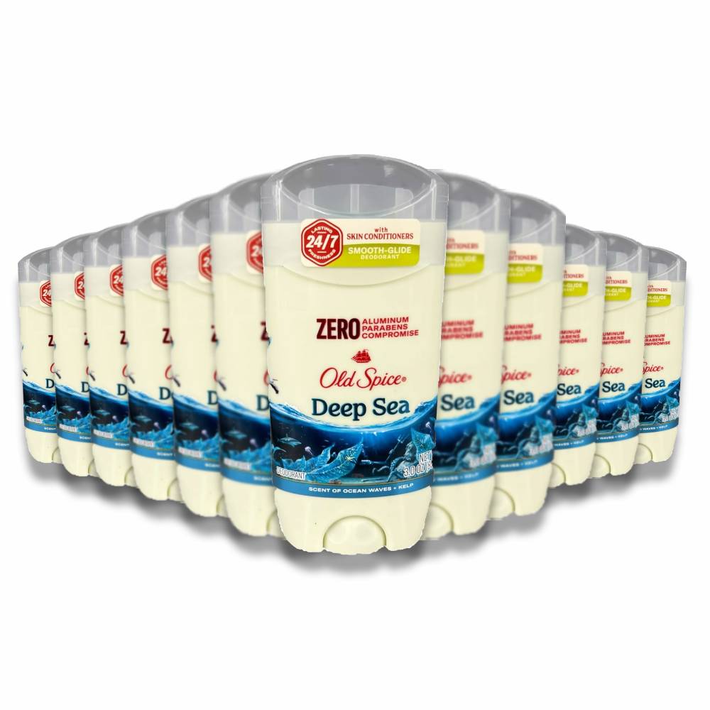 Old Spice - Fresh Collection Deodorant Deep Sea Ocean Elements - 3 Oz - 12 Pack