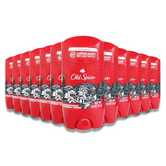 Old Spice Antiperspirant and Deodorant for Men, Wild Collection Wolfthorn - 2.6 Oz - 12 Pack | Old Spice - member5%