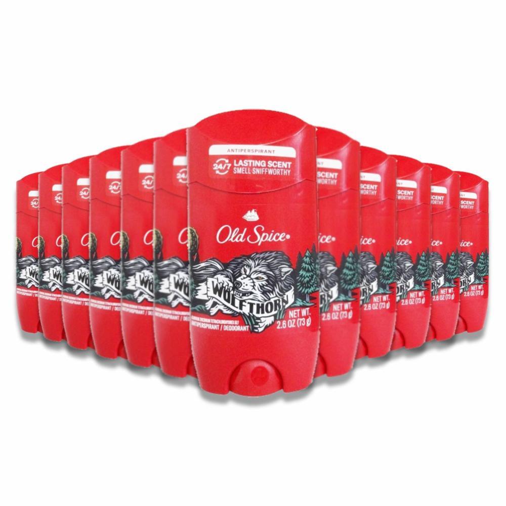 Old Spice Antiperspirant and Deodorant for Men, Wild Collection Wolfthorn - 2.6 Oz - 12 Pack