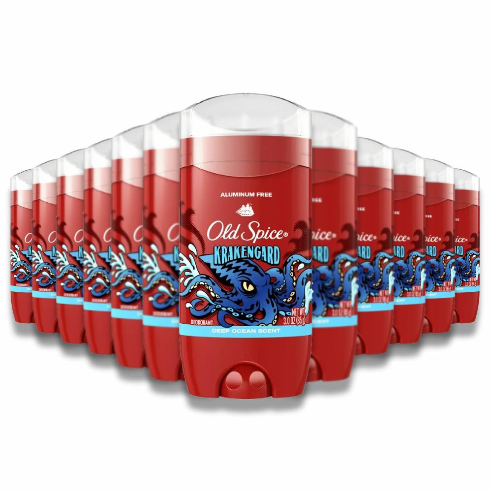 Old Spice - Wild Collection, Antiperspirant & Deodorant, Krakengard - 3.0 Oz - 12 Pack