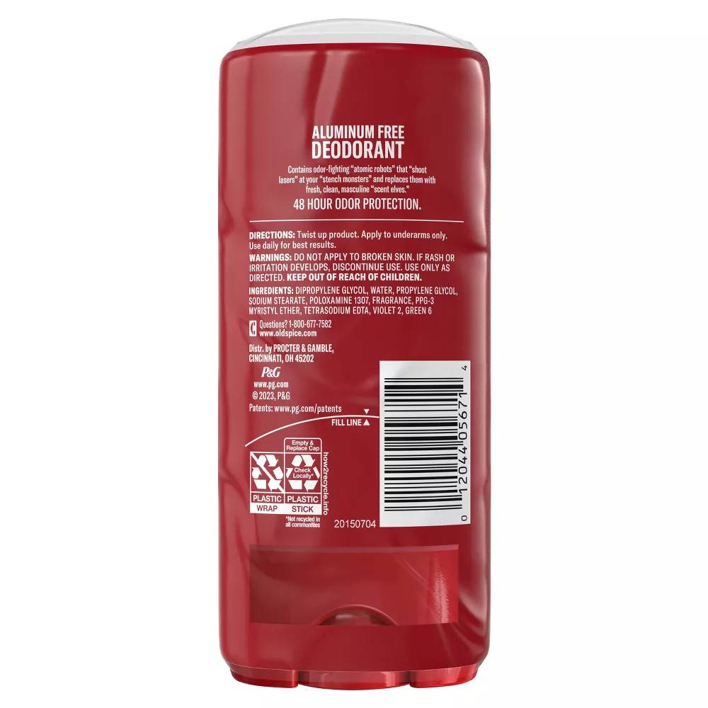 Old Spice - High Endurance Deodorant for Men, Aluminum Free, Pure Sport, Twin Pack - 3.4 Oz - 6 Pack
