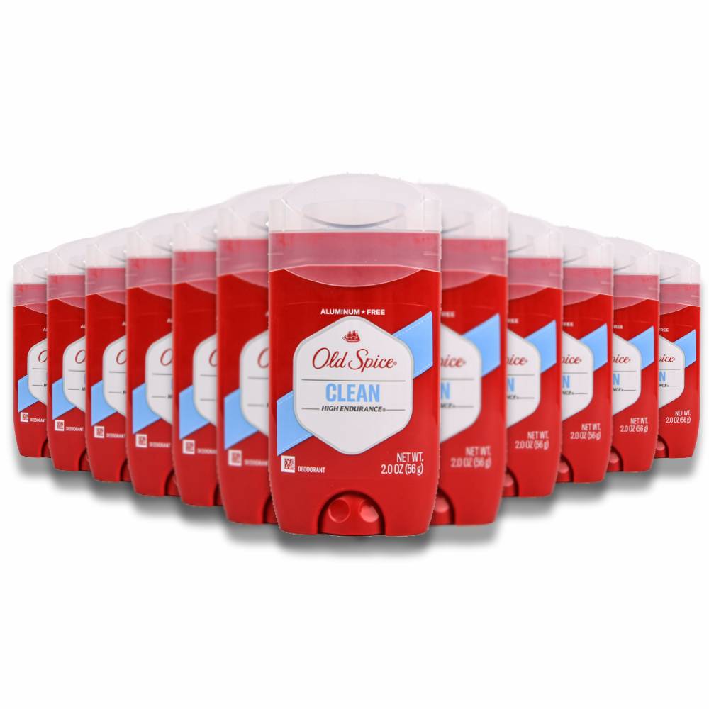 Old Spice - Deodorant Clean Scent - 2.0 Oz - 12 Pack