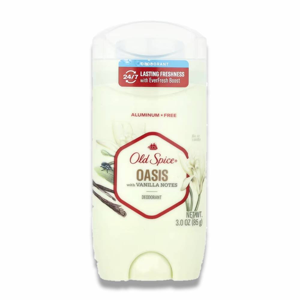 Old Spice - Deodorant for Men Oasis with Vanilla Notes Scent - 3 Oz - 12 Pack