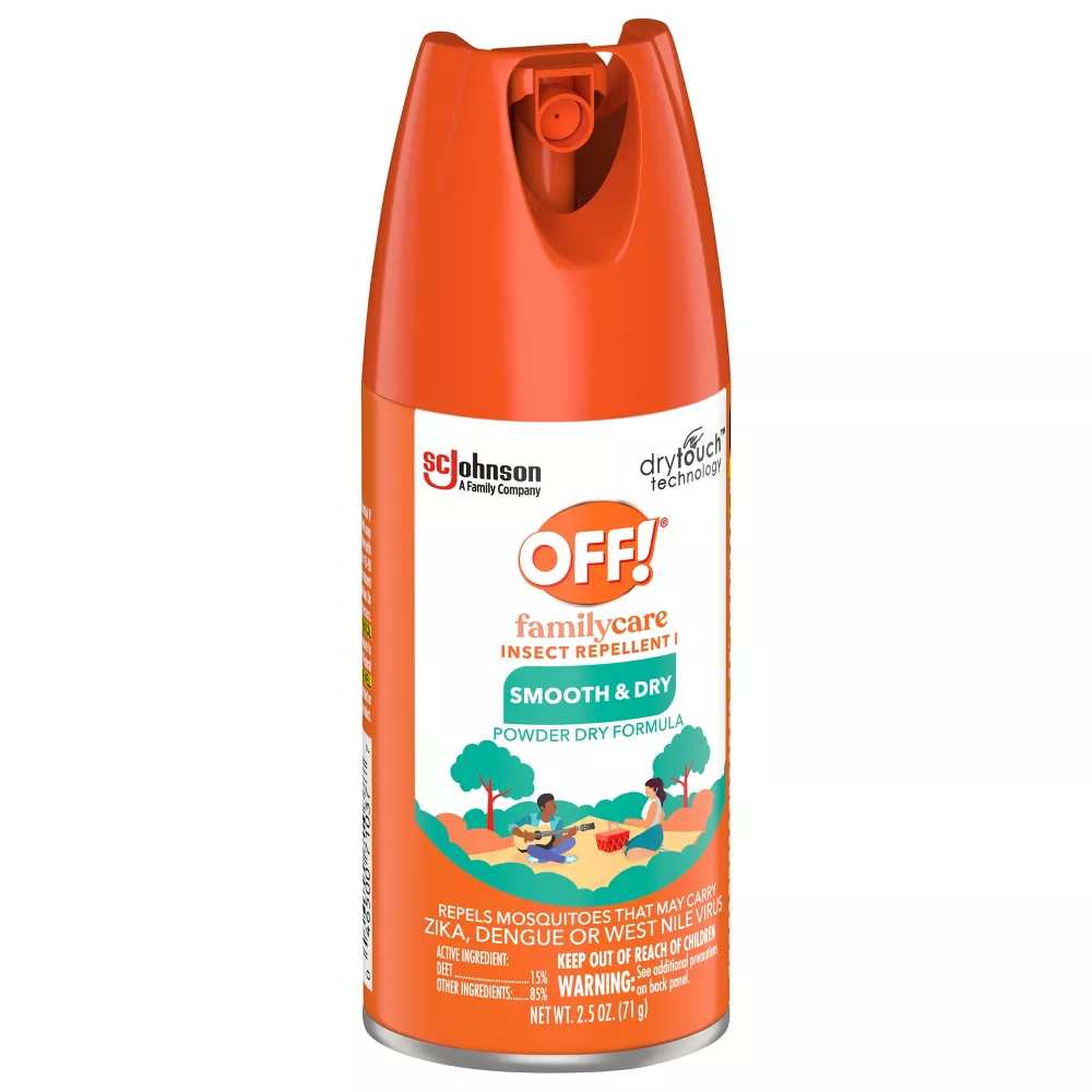 OFF! -FamilyCare Insect Repellent, Smooth & Dry, Travel Size - 2.5 Oz - 12 Pack