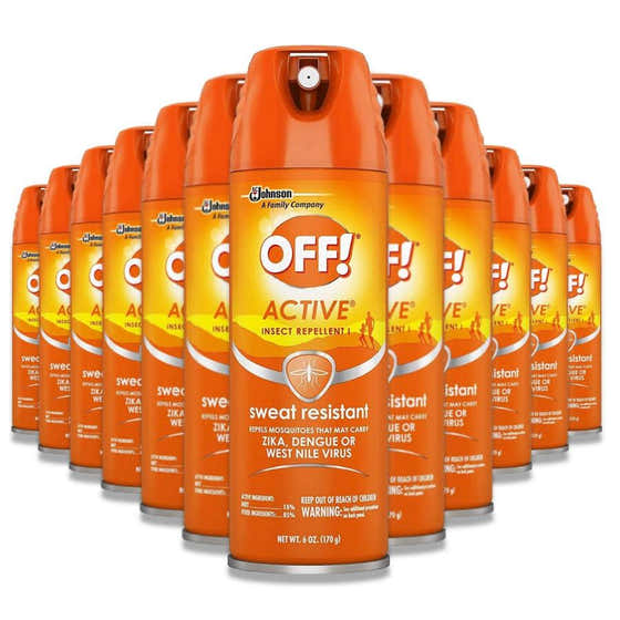 OFF! - Active Insect Repellent, Sweat Resistant - 6 Oz - 12 Pack - OFF! Active Insect Repellent Sweat Resistant 6 Oz 12 Pa...