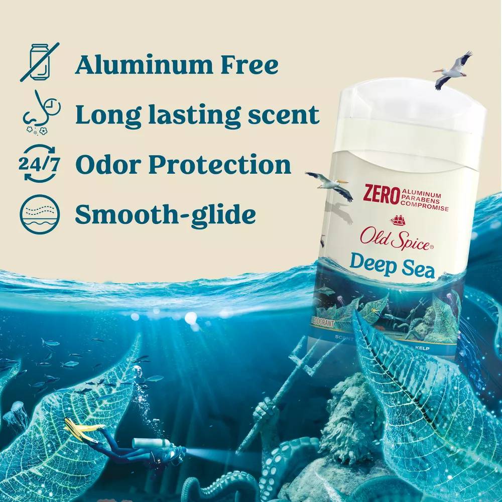 Old Spice - Fresh Collection Deodorant Deep Sea Ocean Elements - 3 Oz - 12 Pack