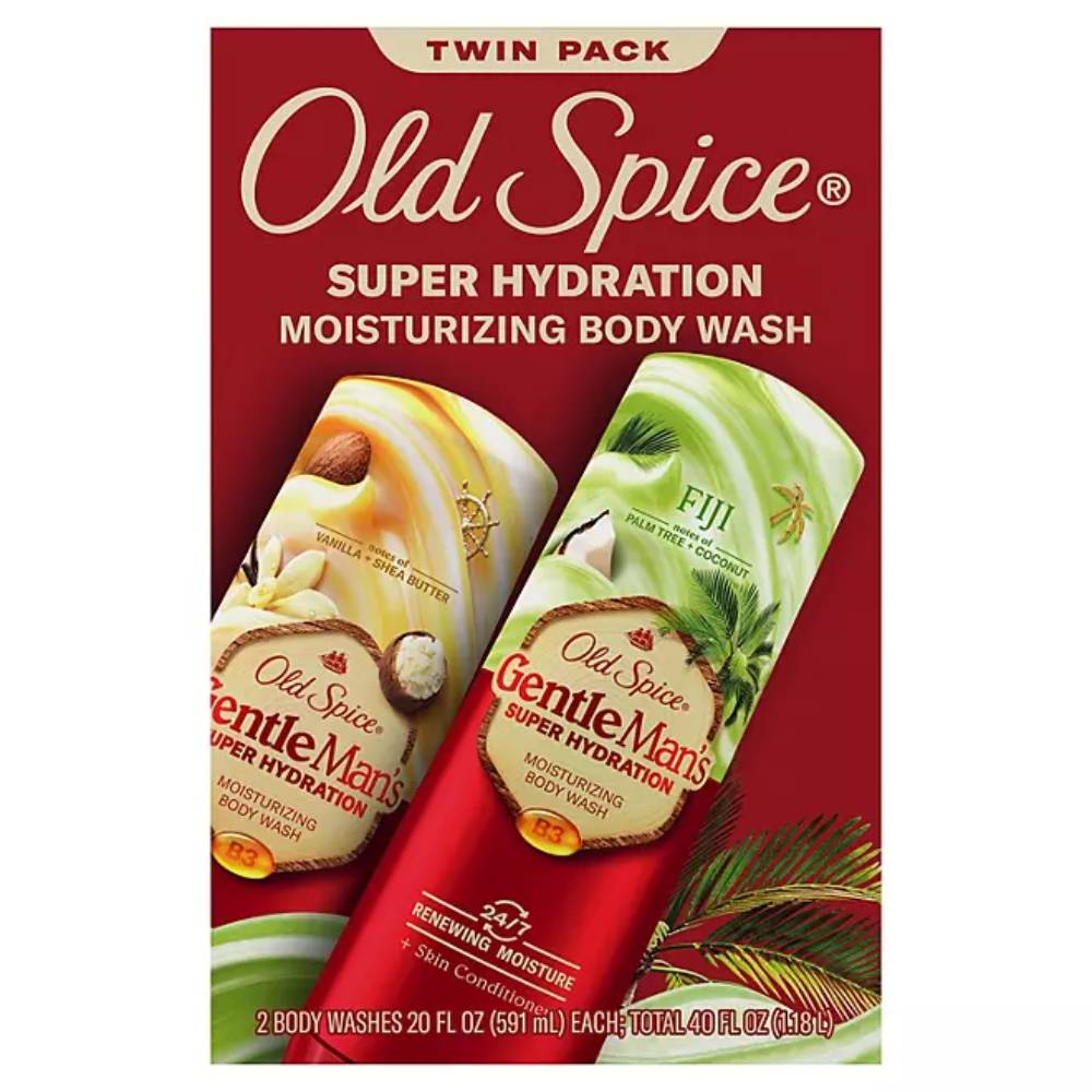 Old Spice - Gentle Man's Super Hydration Body Wash - 20 Oz - 2 Pack
