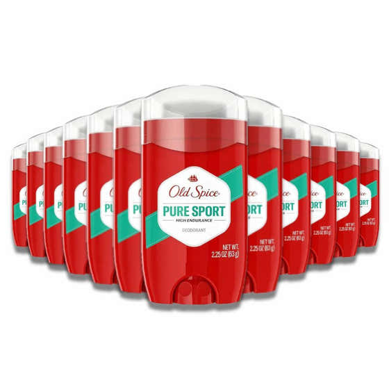 Old Spice - High Endurance Deodorant Pure Sport - 2.25 Oz - 12 Pack | Old Spice - Old Spice