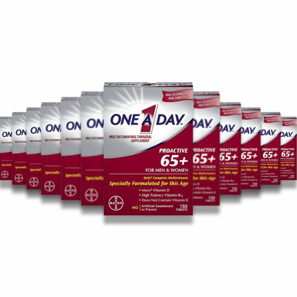 One A Day - Proactive 65+ Multivitamin Tablets for Men and Women - 150 Count - 24 Pack