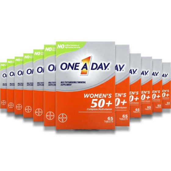 One A Day - Women's 50 Plus Complete Multivitamin - 65 Count - 24 Pack | One a Day - Nutrition Supplements Wholesale