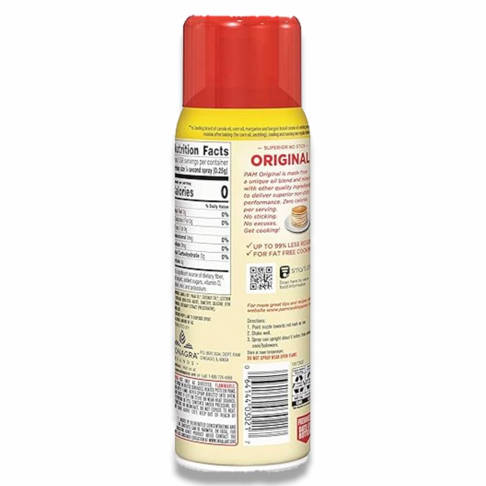 PAM - No-Stick Cooking Spray, Original, Made With Canola Oil Blend, 6 Oz - 12 Pack - 120 Cases Pallet