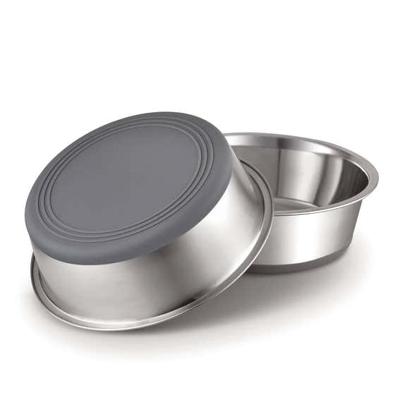 PEGGY11 - Stainless Steel Dog Bowls, Nonslip Rubber Bottom, Easy to Clean - 2 Pack - Each Holds 3.8 US Cup | PEGGY11 - Pet...