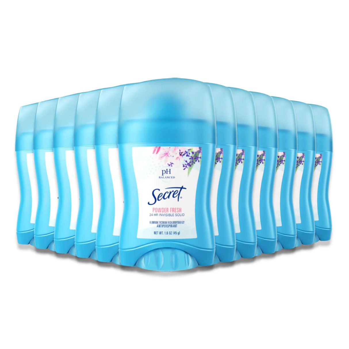 Secret Invisible Solid Powder Fresh Deodorant - 12 Pack Contarmarket