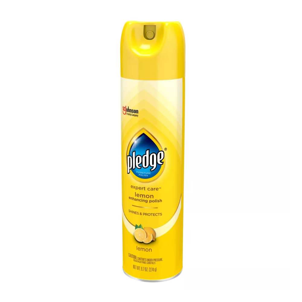 Pledge - Multisurface Enhancing Polish Spray - Lemon - 9.7 Oz - 6 Pack