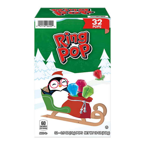 Ring Pop - Christmas Lollipop Variety Pack - 5 Oz - 32 Pack | Ring Pop - member5%