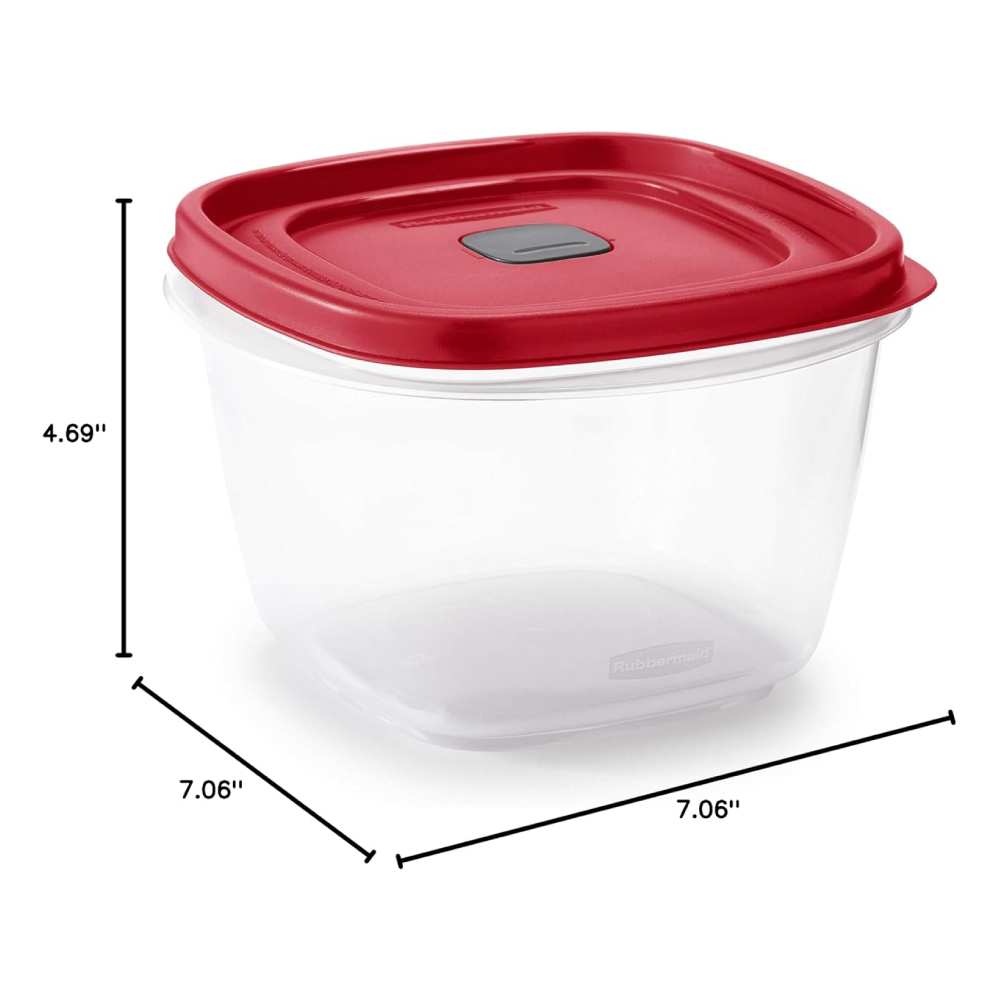 Rubbermaid - Easy Find Vented Lid 7-Cup Food Storage Container - 3 Pack
