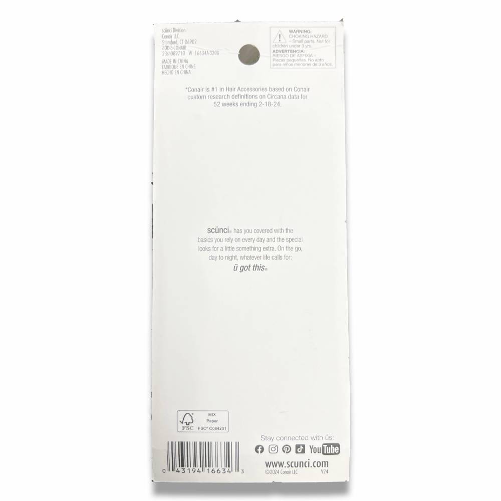 Scunci - Mini Hair Jaw Clips, Assorted Colors, 12 Ct - 48 Pack