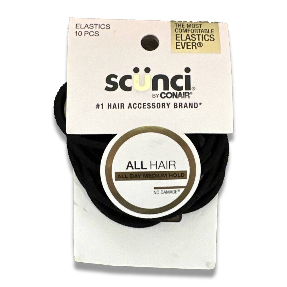 Scunci - Nylon Elastics All Hairbands, 10 Ct - 48 Pack