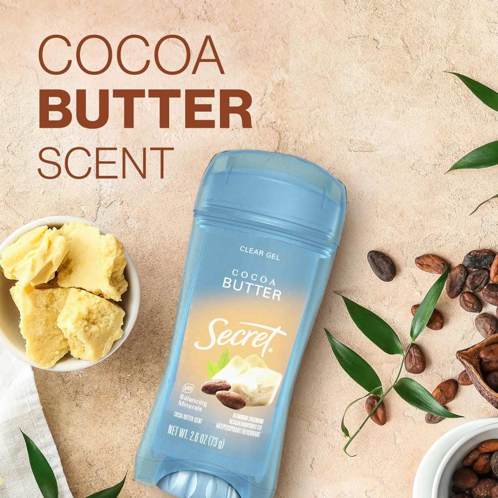 Secret - Fresh Cocoa Butter, Antiperspirant & Deodorant - 2.6 Oz- 12 Pack
