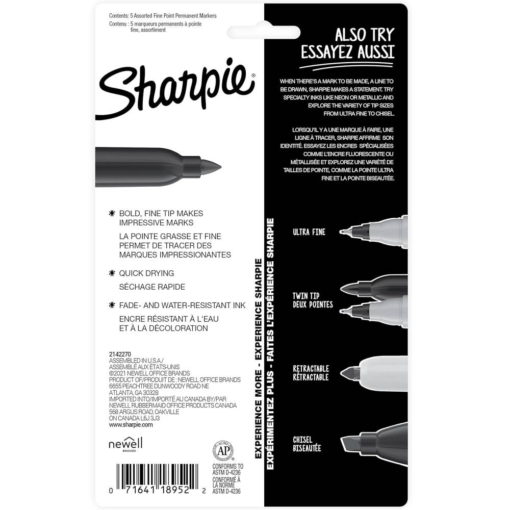 Sharpie - Mystic Gems Fine Point Permanent Marker - 5 Count - 24 Pack