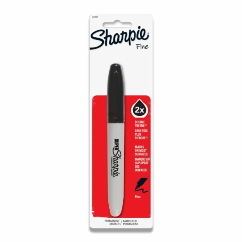 Sharpie Super Permanent Markers - Black Fine Tip, Long-Lasting Ink, 48 Pack