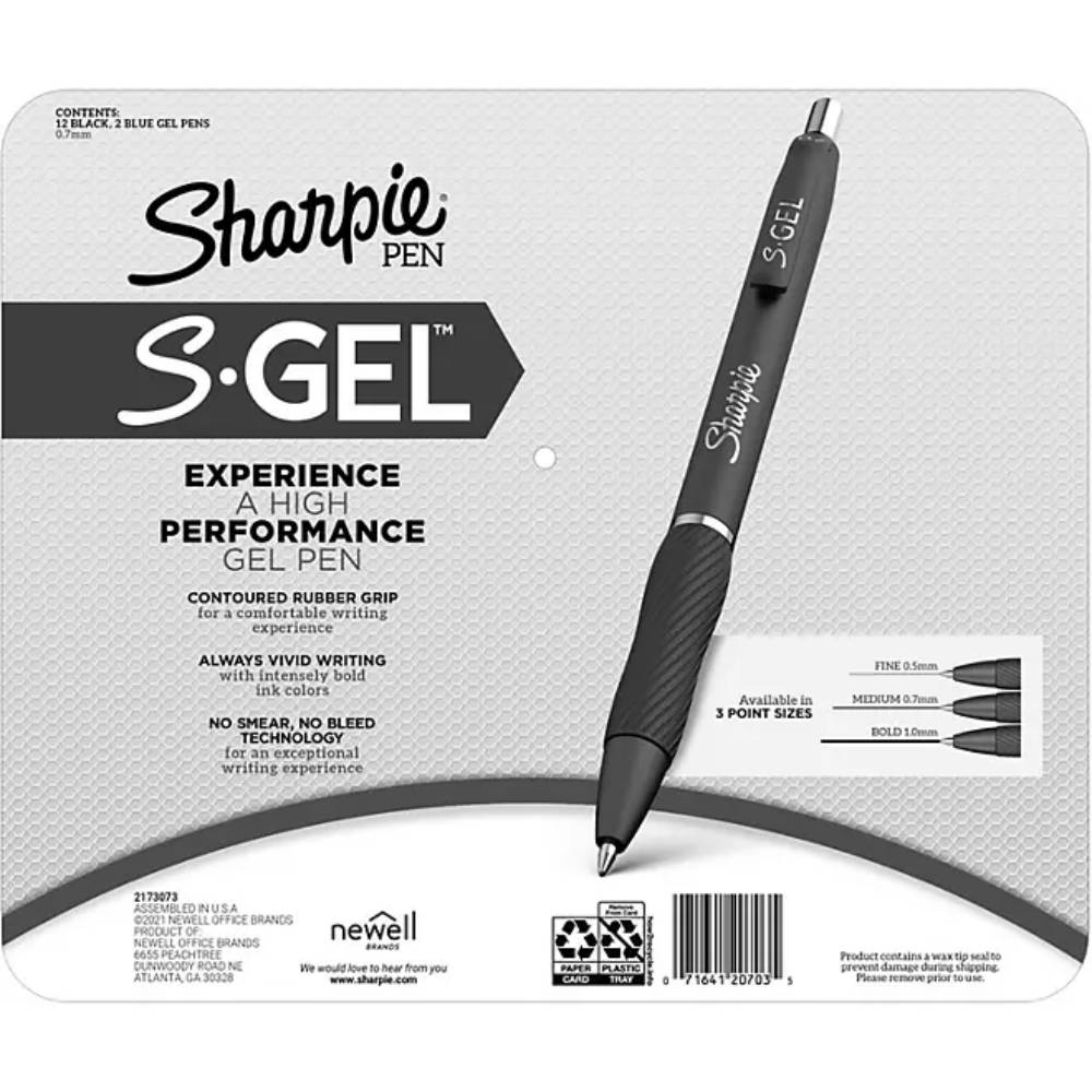 Sharpie - Sgel Blister - 14 Count Each