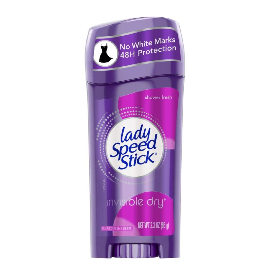Lady Speed Stick Invisible Dry Antiperspirant & Deodorant, Shower Fresh - 2.3 Oz - 240 Pack