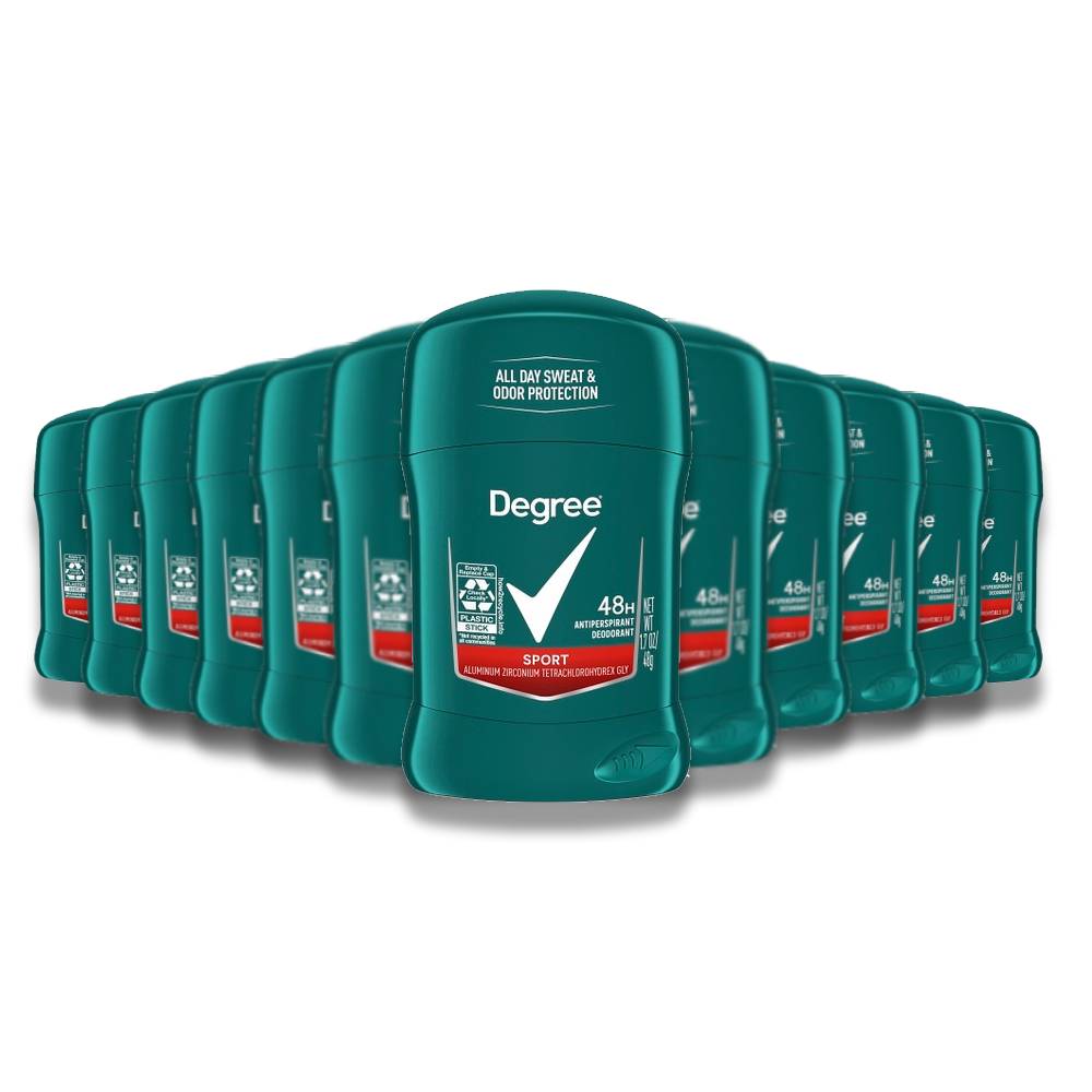 Degree Men Sport Solid Deodorant 1.7 Oz - 12 Pack