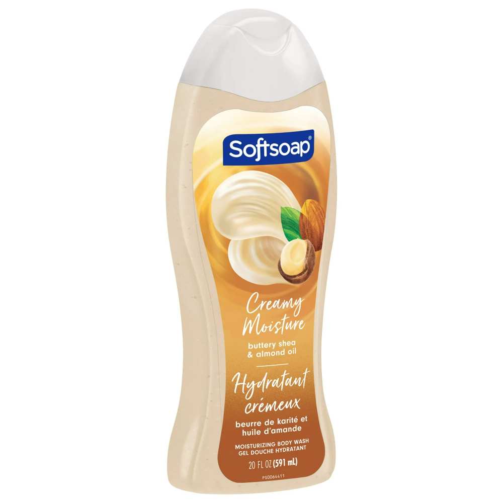 Softsoap - Body Wash, Moisturizing Shea And Almond Oil Scent - 20 Oz - 4 Pack