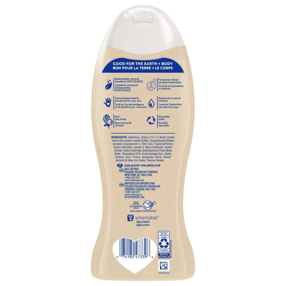 Softsoap - Body Wash, Moisturizing Shea And Almond Oil Scent - 20 Oz - 4 Pack