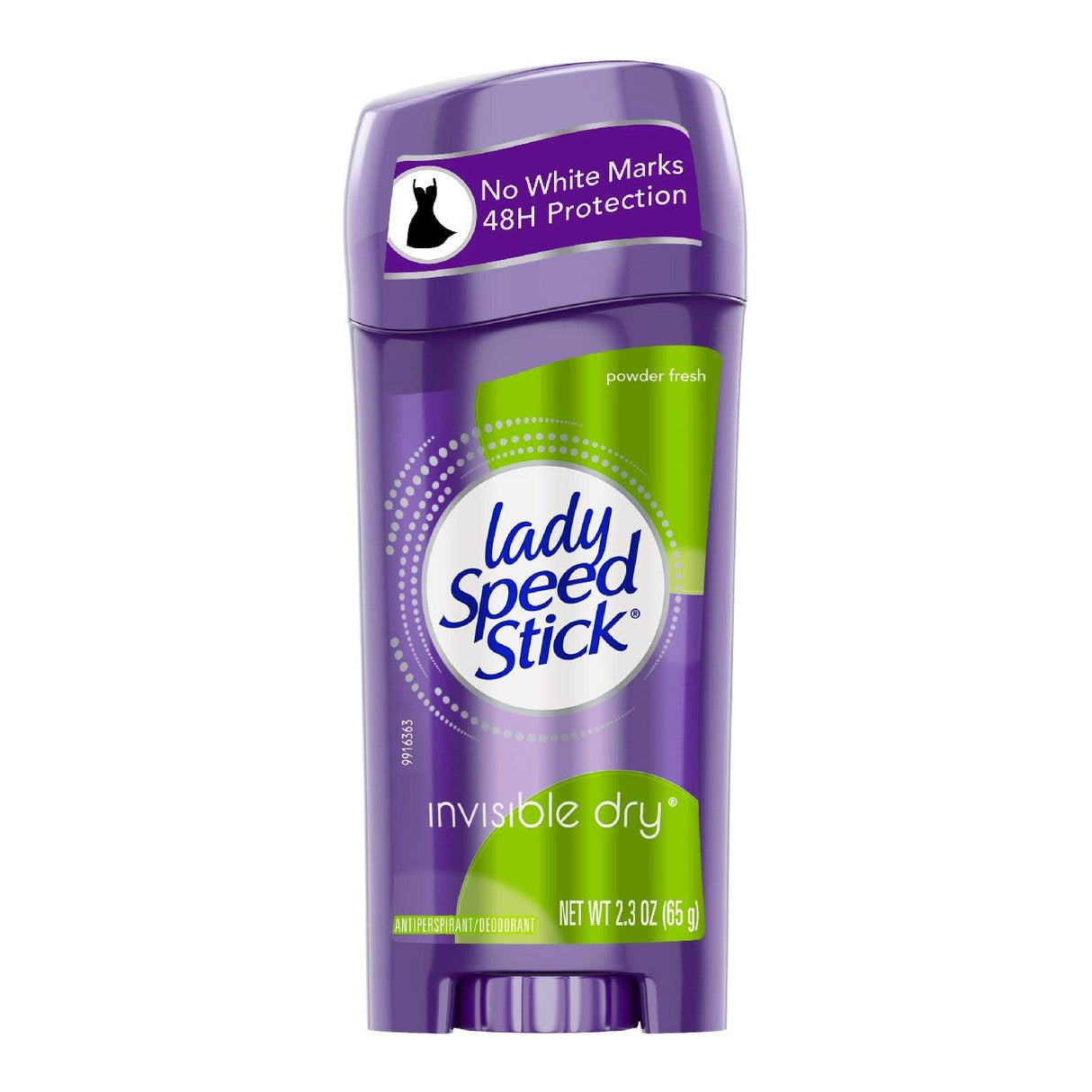 Lady Speed Stick Invisible Dry Antiperspirant & Deodorant, Powder Fresh - 2.3 oz - 240 Pack