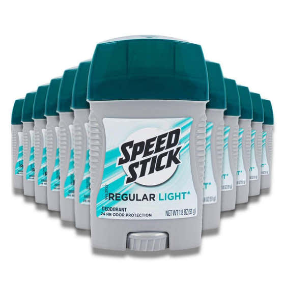 Speed Stick Regular Light Deodorant for Men  1.8 oz - 12 Pack | speed stick - member5%