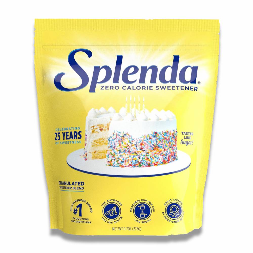 Splenda - Zero Calorie Sweetener, Granulated Sugar Substitute - 8 Count Each - 9.7 Oz - 8 Pack