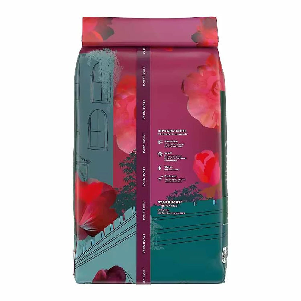 Starbucks - Caffe Verona Ground Coffee, Dark Roast - 40 Oz - 6 Pack