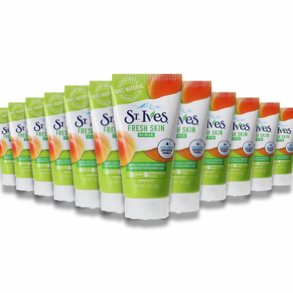 St. Ives Fresh Skin, Scrub, Apricot - 1 Oz - 24 Pack
