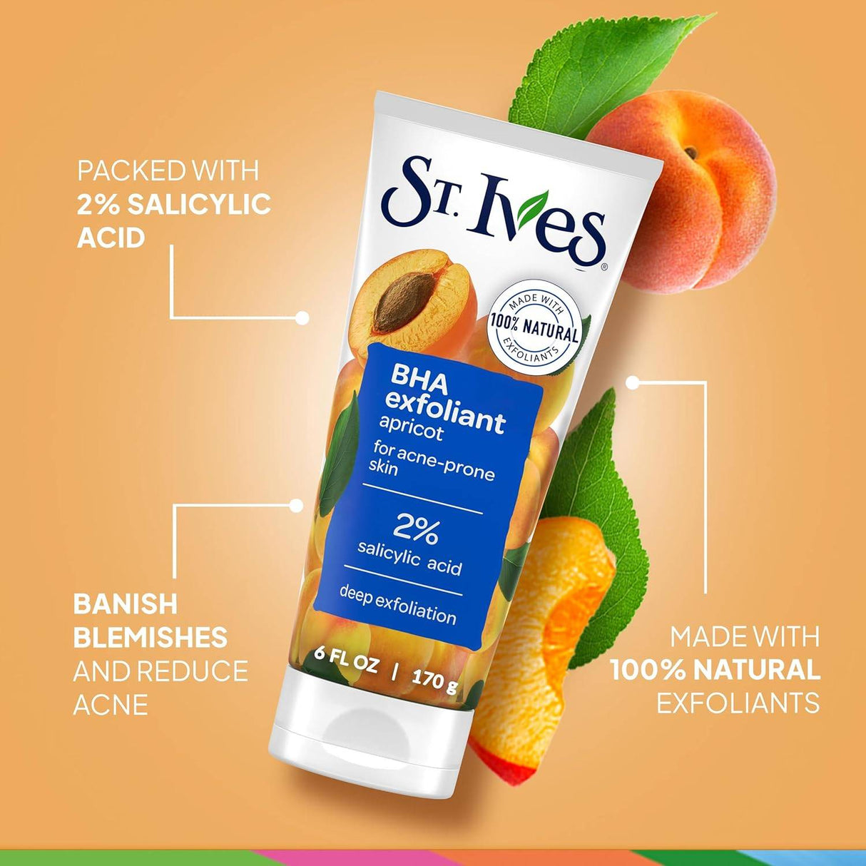 St. Ives Acne Control Apricot Face Scrub - 6 Oz - 6 Pack