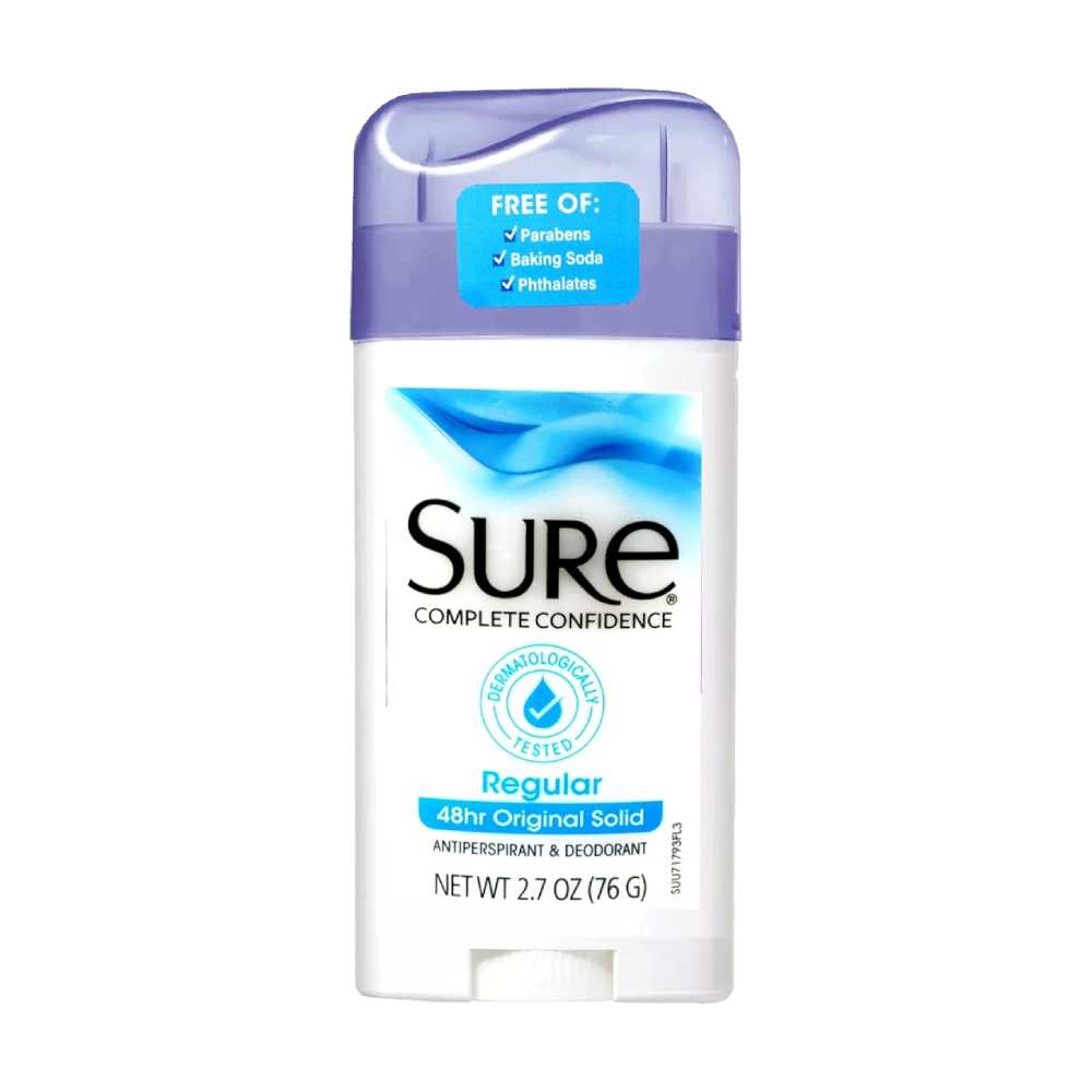 Sure - Regular Original Solid Anti-Perspirant Deodorant - 2.7 Oz - 12 Pack