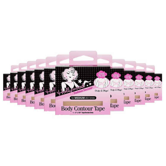 Hollywood Fashion Secrets - Body Contour Tape Light - 1 Ct Each - 12 Pack | Hollywood Fashion Secrets - Makeup Wholesale