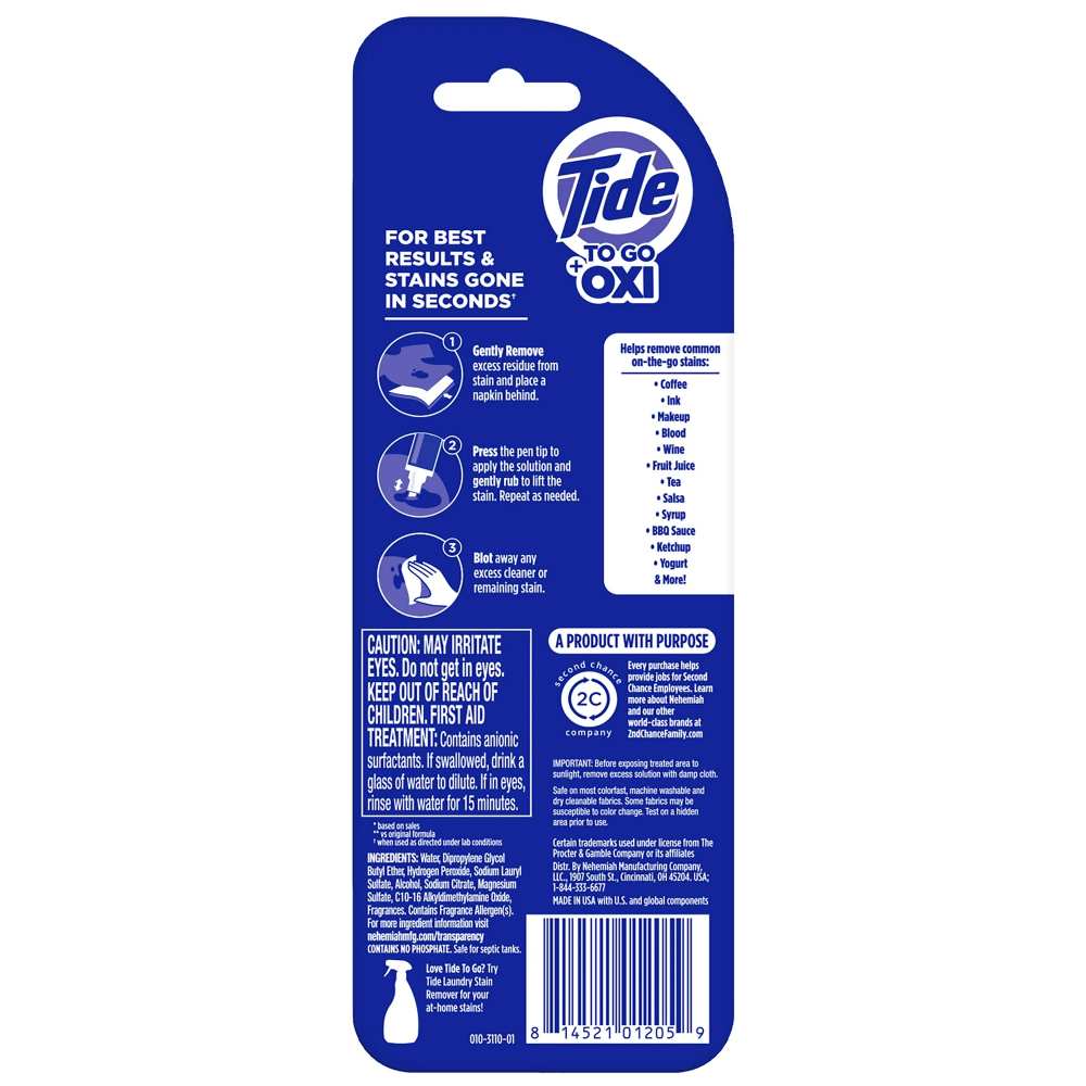 Tide to Go, Instant Stain Remover - 10 ml - 6 Pack
