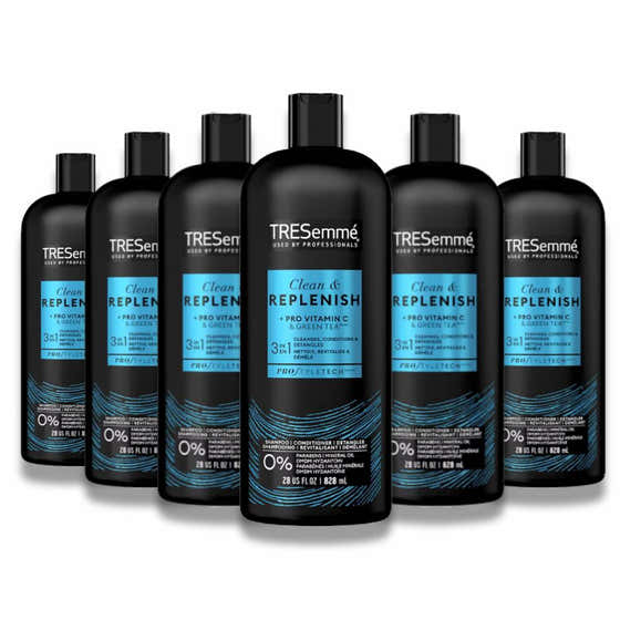 Tresemme - 3-in-1 Tresemme Shampoo & Conditioner - 28 Oz - 6 Pack | Tresemme - Beauty Salons