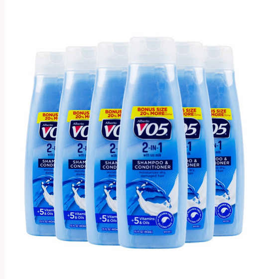 VO5 - 2 In 1 Moisturizes Shampoo & Conditioner - 15 Oz - 6 Pack - O5 2 In 1 Moisturizes Shampoo & Conditioner - 15...
